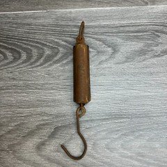 Vintage B&W Co Spring Balance Hanging Hook Scale 25 LB Needs Cleaning Restor