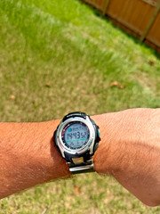 Vintage Casio PAS-400B Pathfinder Fishing Timer Watch Module 2632 New Battery