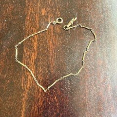 Vintage Deco Gold Fileld Pocket Watch Chain 12in