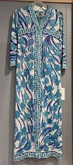 Vintage Emilio Pucci For R Duster Robe Small 10-12 Made In USA 8 Buttons