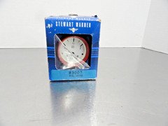 Vintage Era Hot Rod SW Stewart Warner Fuel Level Gauge 83007 Red Bezel Marine