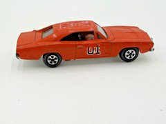 VINTAGE ERTL 1969 DODGE CHARGER GENERAL LEE ORANGE DIECAST TOY CAR HONG KONG