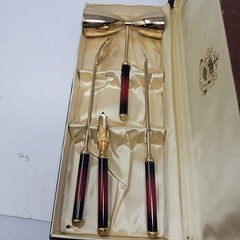 Vintage Evans 4 Piece Cocktail Bartender Bar Tools Mid Century
