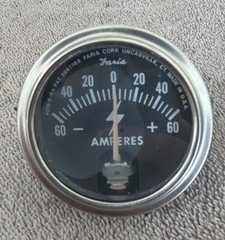 Vintage Faria Amperes Guage