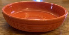 Vintage Fiestaware - 6" dessert bowl in "radioactive" red (1936-60)