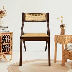 Vintage Folding Rattan/Bamboo Chair Smooth Surface Ideal Gift Farmhouse