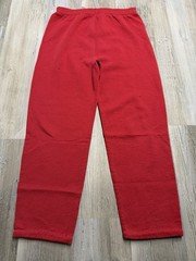 Vintage Fruit Of The Loom Sweatpants Youth XL Red Fleece Casual 90s Made in USA