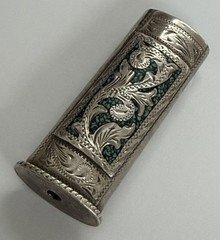 Vintage GM-10 Sterling Silver Inlaid Lighter Case 26.3G