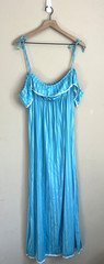 Vintage Gown Nightgown 70s 80s Long Off Shoulder Size Medium 8 10 Ladybird