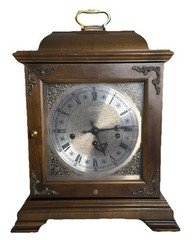 Vintage Hamilton Westminster Chime Walnut Bracket Clock Fully Serviced