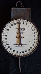 Vintage Hanson Model 60 Hanging Dairy Scale, Dual Handles - See Pictures