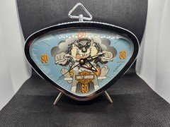 Vintage Harley-Davidson Tasmanian Devil "TAZ" Wind-Up Alarm Clock