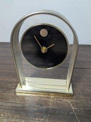 Vintage Howard Miller Quartz Desk Museum Clock Tested & Works 