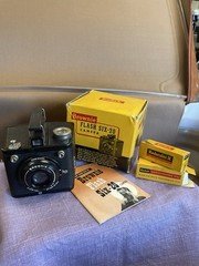Vintage Kodak Brownie Flash Six -20 Camera Untested With Box & Manual