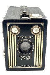 Vintage Kodak Brownie Target Six-20 Box Camera Art Deco USA Untested