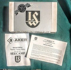 Vintage LW Seecamp 32 ACP Factory Box and Paperwork Rare 30th Aniversary Edition