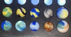 Vintage Marble King Marbles Lot of 10 Killer examples MUST L🤩🤩K  AV 5/8”-3/4”