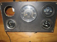 Vintage Marine Gauge Set