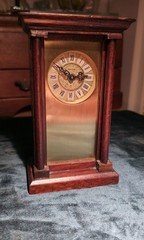 Vintage Marlow & Co Jerome & Darrow Shelf Clock Mercedes German Runs Great