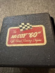 Vintage McCoy .60 Red Head Racing Engine with Original Box Pristine Condition