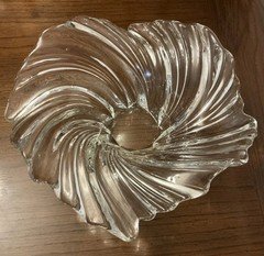 Vintage Mikasa Belle Epoque Crystal Swirl Bowl. Germany. 1980.