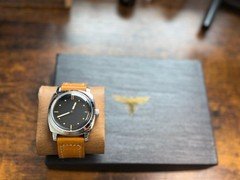  Vintage military style Watch Swiss made ETA 6498 Movement Handmade strap