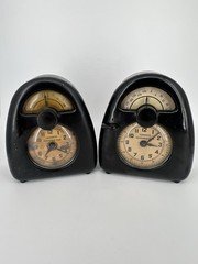 Vintage Noguchi Hawkeye Measured Time Clock and Kitchen Timer Stevenson Mfg. Co.