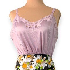Vintage Pastel Orchid Pink Camisole Sz 36 Vanity Fair Dacron / Nylon