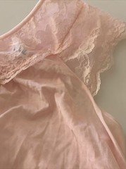 Vintage Philmaid Blush Pink Babydoll Nightie Nylon Nightgown Shift Gown M