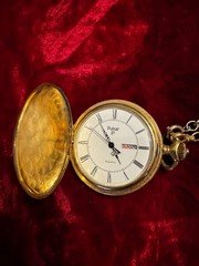 Vintage Pulsar Quartz Full Hunter pocket watch