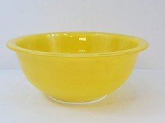 Vintage Pyrex Clear Bottom # 323 1.5L Primary Yellow A9F Mixing Nesting