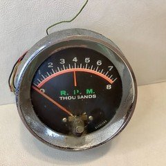 Vintage RAC Orange Line 8000 RPM Tachometer #61301380 UNTESTED