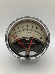 Vintage RAC Tachometer 8000 RPM 3 3/4” 12 Volt Tach Muscle Car Hot Rod Rat Rod