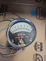 VINTAGE Radatron TACHOMETER  Tach For Ford Chevy Pontiac Etc