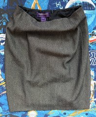 Vintage Ralph Lauren Collection Wool Women's Houndstooth Pencil Skirt Size 4