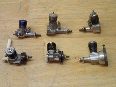 Vintage RC Mini Engine Lot of 6 Estate Item Frozen Projects Atwood McCoy .049