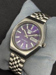 Vintage Refurbished Seiko 5 Automatic Day/Date Japan Men's Wrist Watch 