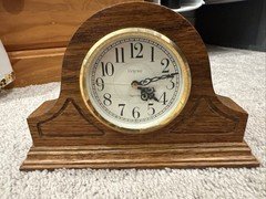 Vintage Ridgeway Desk Clock, Working