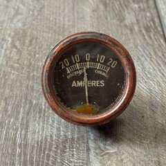 Vintage Rochester  0 - 20 Amp Ampere Gauge Untested For Parts Repair