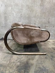 Vintage Roger Sprunger Dunbar Cantilever Lounge Chair Bronze Mid Century 1965