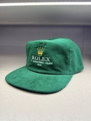 Vintage Rolex Embroidery Corduroy Green