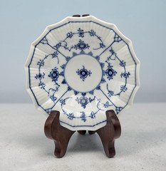 Vintage Royal Copenhagen Blue Fluted Plain 6" Pickle Relish Dish / Bowl  MINT!