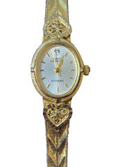 Vintage Sarah Coventry Supreme Ladies 19mm Watch MZB - Gold Tone w/ Plating Wear