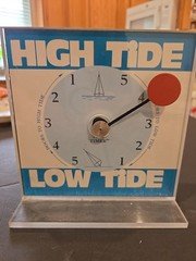 Vintage Schelling Classic Tide Timer 24 Hour Tide Clock. High & Low Tide. 