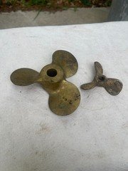 Vintage Singleton Packing Corp Brass Propeller Paperweight - Nautical Maritime