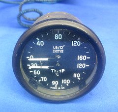 Vintage Smiths GD 1500/116 Dual Oil & Water Gauge 52mm
