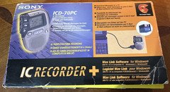 Vintage Sony IC Recorder ICD-70PC Made In Japan **UNTESTED**