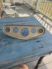 Vintage Stewart Warner Ensign 5 Gauge Panel Hot Rod Custom Marine Real Deal SW