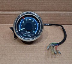 Vintage Sun Super Tach II 8000 RPM Blue Line Tachometer Made in USA