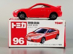 Vintage TOMY Tomica 96 Toyota Celica / Opening Doors / Made in China